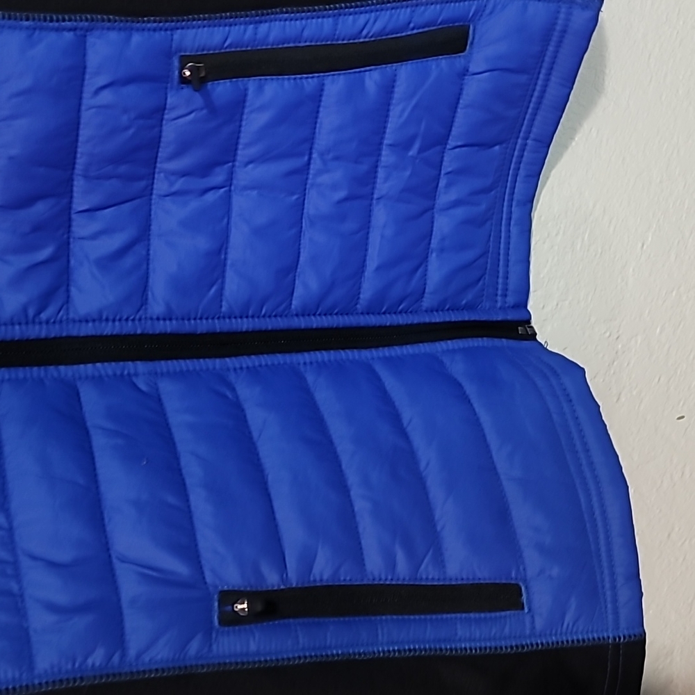 Brand New! Everlast Blue & Black Front Puffer Activewear Jacket Sz.S - Picture 4 of 10